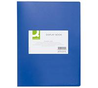 Portalistini in polipropilene con 40 tasche Q-Connect formato A4 - blu opaco - KF01259