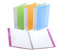 Portalistini,Portalistino 4 pezzo A4 30 Tasche Multicolore Lati Visualizza portafoglio Libro Presentazione Cartella con Copertura Flessibile