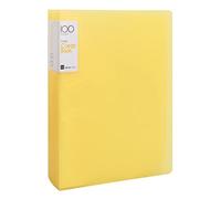 Portalistino A4 con 100 Tasche, Trasparenti Libro di Presentazione in PP, Raccoglitore con Buste Trasparenti, Cartella del Progetto di Presentazione per Fogli di Musica Casa Scuola Ufficio (Giallo)