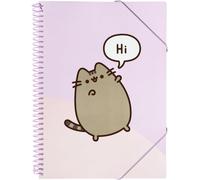 : Portalistino A4 Pusheen, Raccoglitore Porta Documenti Con 30 Buste, Elastico E