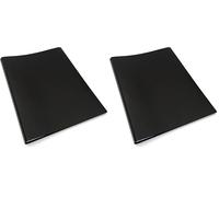 Portalistino Morbido da 80 Buste, Formato A4, Colore Nero (Confezione da 2)