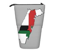 Portamatite Borsa State Of Palestine Flag Map 03 Astuccio Portapenne In Piedi Multifunzione Slot Matite Astuccio Superiore Astuccio Cartoleria Per Ufficio, Scuola, Ragazzi