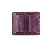 Portamatite con clip in pelle, a doppia fessura per giornali, notebook, clip