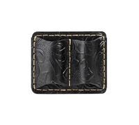 Portamatite con clip in pelle, a doppia fessura per giornali, notebook, clip