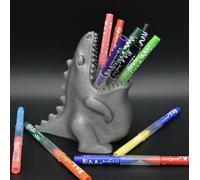 PORTAMATITE DINOSAURO PORTA PENNA SCRIVANIA CANCELLERIA DINO STAMPA 3D PLA BIO
