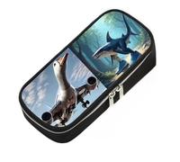 Portamatite e organizer per cancelleria per alunni della scuola primaria italiana Brainrot Astuccio Tralalero Tralala per bambini,Style 3