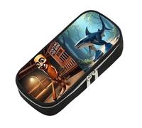 Portamatite e organizer per cancelleria per alunni della scuola primaria italiana Brainrot Astuccio Tralalero Tralala per bambini,Style 17