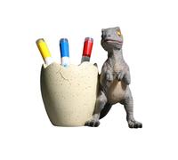 Portamatite e portaspazzolino a forma di uovo di dinosauro, in resina, adorabile decorazione a forma di dinosauro, per amanti dei dinosauri e bambini