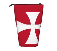 Portamatite espandibile con bandiera delle Isole Wallis e Futuna, in tessuto Oxford multi-design, altezza regolabile, borsa cosmetica multiuso