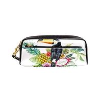 Portamatite Studenti Toucan Bird In The Tropical Fruits Leave Borsa Per Matite Grande Capacità Custodia Porta Cancelleria Multifunzione Astuccio Per Studenti Ragazzi Matite