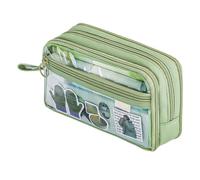 Portamatite Zip, Custodia Per Lapis, Astuccio Per Matite, Borsello Lapis | Trasparente Leggero, Compatto, , Viaggio, Scuola, Casa, Aula, All'aperto, Sc