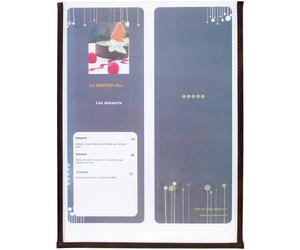 Portamenù Crystal BR1 Securit - 21x29,7 cm - Singolo - MC3-CYA4-BR1 (Trasparente