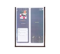 Portamenù Crystal BR1 singolo - per 2 fogli A4 - Securit - set 3 pezzi