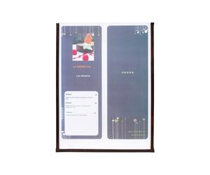 Portamenù Crystal BR1 singolo - per 2 fogli A4 - Securit - set 3 pezzi