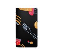 Portamenù linea Spaghetti - 18x31,6 cm - nero - Stilcasa