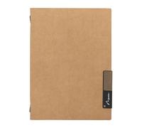 Portamenù Nature - 1 inserto doppio - A4 - 34 x 24,5 cm - beige - Securit
