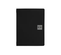Portamenù Talk - 3 inserti doppi inclusi - A4 - 24,3 x 31,6 cm - nero - Stilcasa