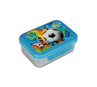 Portamerenda Lunch Box Sj Seven Boy Calcio Pallone Dim. 18 x 12 x 7 cm per Scuola, Gite, Picnic e Mare + portachiave fischietto