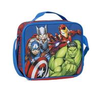 Portamerienda termica degli Avengers - colore blu - 21,5 x 8,5 x 19 cm - realizzato in poliestere - zaino piccolo con chiusura a cerniera e manico regolabile - prodotto originale progettato in Spagna,