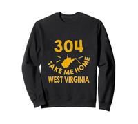 Portami a casa West Virginia Mappa dello Stato WV 304 Roots Pride Felpa
