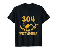 Portami a casa West Virginia Mappa dello Stato WV 304 Roots Pride Maglietta