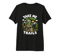 Portami ai Tuoi sentieri Escursionismo Alien Camping Backpacking UFO Maglietta Premium