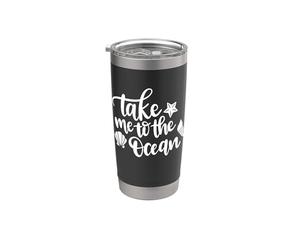 Portami al mare conchiglie Beach Lover Bicchiere termico in acciaio inox doppia parete