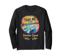 Portami al Mediterraneo Beach Lover Vacation Vibes Maglia a Manica