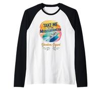 Portami al Mediterraneo Beach Lover Vacation Vibes Maglia con Maniche Raglan