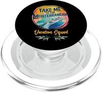 Portami al Mediterraneo Beach Lover Vacation Vibes PopSockets PopGrip per MagSafe