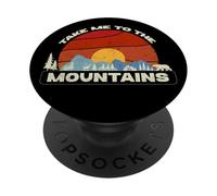 Portami in montagna Escape Natura Amante Escursionismo PopSockets PopGrip Adesivo