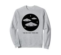 Portami Via da Qui (Alien UFO Graphic) Felpa