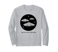 Portami Via da Qui (Alien UFO Graphic) Maglia a Manica
