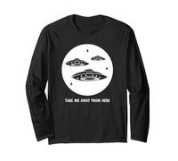 Portami Via da Qui (Alien UFO Graphic) Maglia a Manica