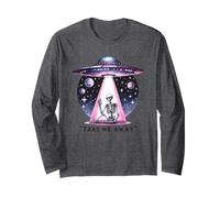 Portami Via Scheletro Alieno UFO Maglia a Manica