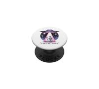 Portami via scheletro alieno UFO PopSockets PopGrip Adesivo