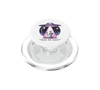 Portami via scheletro alieno UFO PopSockets PopGrip per MagSafe