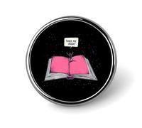 Portami via, spilla da bavero carina, distintivo in metallo, rotonda, giacca, cappello, borsa, accessori, gioielli