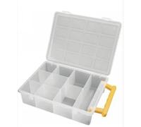 PORTAMINUTERIA ORGANIZER TRASPARENTE 9 SCOMPARTI 24 X 19 X 6cm STANLEY