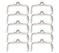 Portamonete - 10 pezzi 8,5 cm con cornice quadrata in metallo e fermaglio con chiusura a scatto per borsa da borsetta che realizza forniture artigianali fai da te