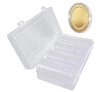 Portamonete | 40 mm capsule con scatola di immagazzinaggio | Set di 60 valigie per monete dollari, scatola professionale per monete e organizer per collezionisti di monete e numismatica