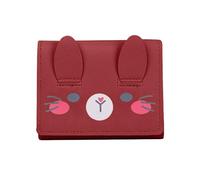 Portamonete a forma di cartone animato, pratico e leggero, porta carte per scuola, viaggi e shopping, portafoglio da donna, Porpora, Bellezza di massa