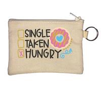 Portamonete a forma di ciambella minimalista Hungry Single Taken Beige