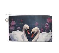 Portamonete a forma di cigno, grazioso portamonete, pochette con cerniera, Stile:, Taglia unica