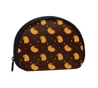 Portamonete a forma di cuore Capybaras, grazioso mini portamonete da donna, piccolo portamonete