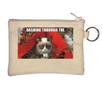 Portamonete a forma di cuore con scritta "Dashing Through The Snow" e scritta "No Hate Christmas"