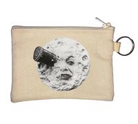 Portamonete a forma di razzo spaziale con scritta "A Trip to The Moon Man in The Moon Space Rocket",