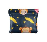 Portamonete a forma di scimmie, in pelle PU, mini portafoglio, portamonete, per donne, ragazze, uomini