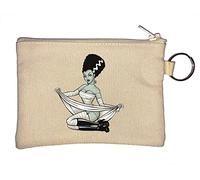 Portamonete a forma di sposa di Frankenstein Pin Up Girl Mostro Beige