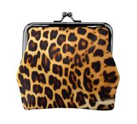 Portamonete a righe su leopardi. Portamonete da donna, piccolo porta carte in pelle PU